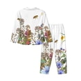 thumbnail image 2 of Disketp Pajamas Set Long Sleeve Sleepwear Womens Button Down Nightwear Pj Sets-Herbs And Wildflowers, 2 of 9