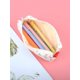thumbnail image 3 of 1pc Pink Floral Printed Pencil Case, Minimalist Girl's Style School Desk Stationery Storage Bag, 3 of 5