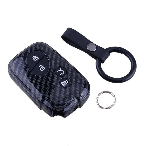 Tekuisi Carbon Fiber Look Key Fob Case Cover Shell Fit for Lexus GX LX RX ES IS GS LS HS