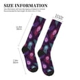 thumbnail image 2 of Lsque Peacock Feathers3 Pattern Sport Compression Socks for Men & Women 15-20 mmHg Knee High Nurse Pregnant Running Medical and Travel Athletic, 2 of 6
