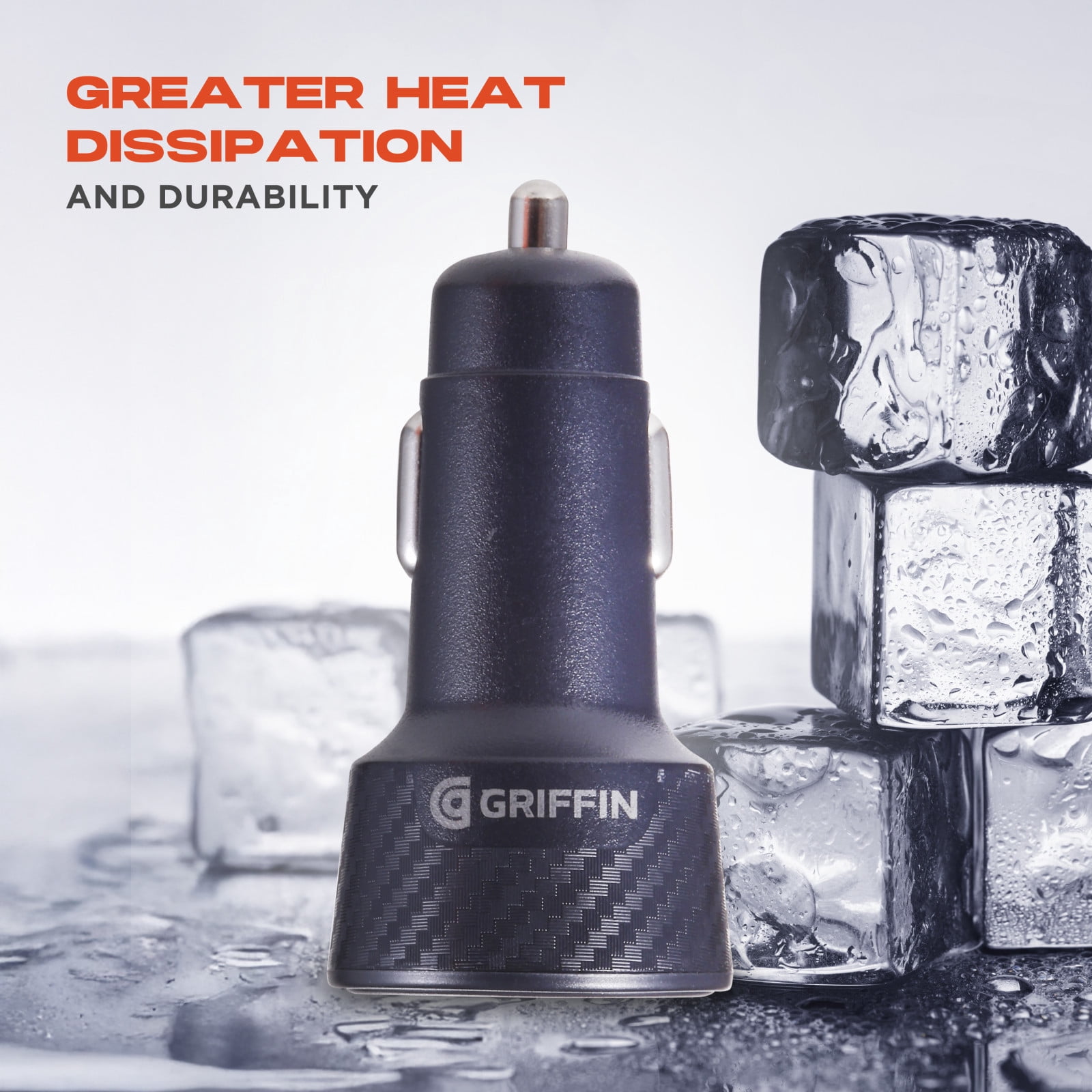 Griffin PowerJolt® 60W Dual USB-C Car Charger - Fast Charging for Laptops, Smartphones, Tablets & More,  Universal USB-C Charger for Car, Quick Car Charger, Car Charging Adapter