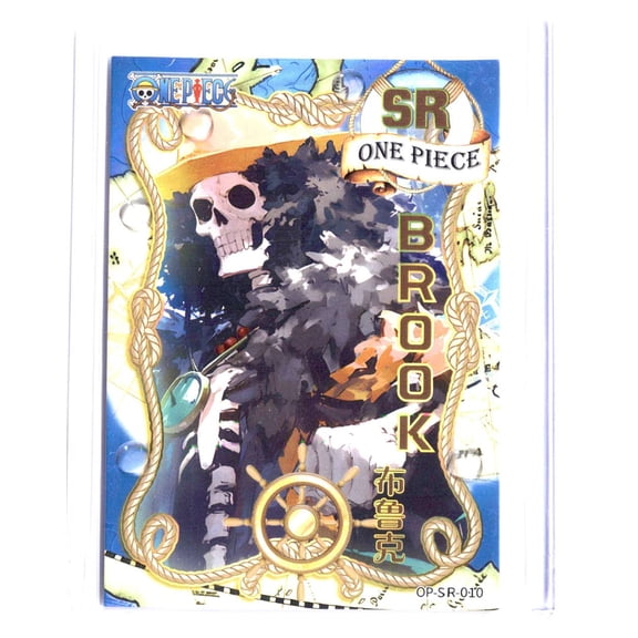 Collectible 2012 One Piece The Master of the New World Brook HOLOFOIOL OP-SR-010 English Trading Card