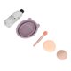 thumbnail image 1 of Solución De Limpieza De Brochas De Maquillaje, Herramientas De Limpieza De Brochas De Maquillaje Multifuncionales De Silicona Plegables 5 Piezas Con Soplo De Polvo Para Uso Diario, 1 of 7
