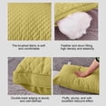 thumbnail image 4 of Tarmeek PP Cotton Pillow Insert for Sleeping, 650g Low Profile Quilted Pillow with Yellow Cover, Soft and Supportive Bed Pillow for Side and Back Sleepers, 29x19 Inch, 4 of 6