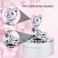 thumbnail image 5 of Matashi Chrome Plated Mini Silver Kitty Cat Keepsake Box by, 5 of 5