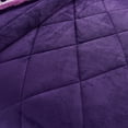 thumbnail image 2 of JML Fleece/ Sherpa Down Alternative 3-piece Comforter Set Purple King, 2 of 5