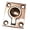 48X38mm-Copper color floor, variant on Boat Motorhome Floor Hatches Handle Stainless Bronze Flush Rings Pull Latches for Campers Marine Deck Hardware Access Panel
