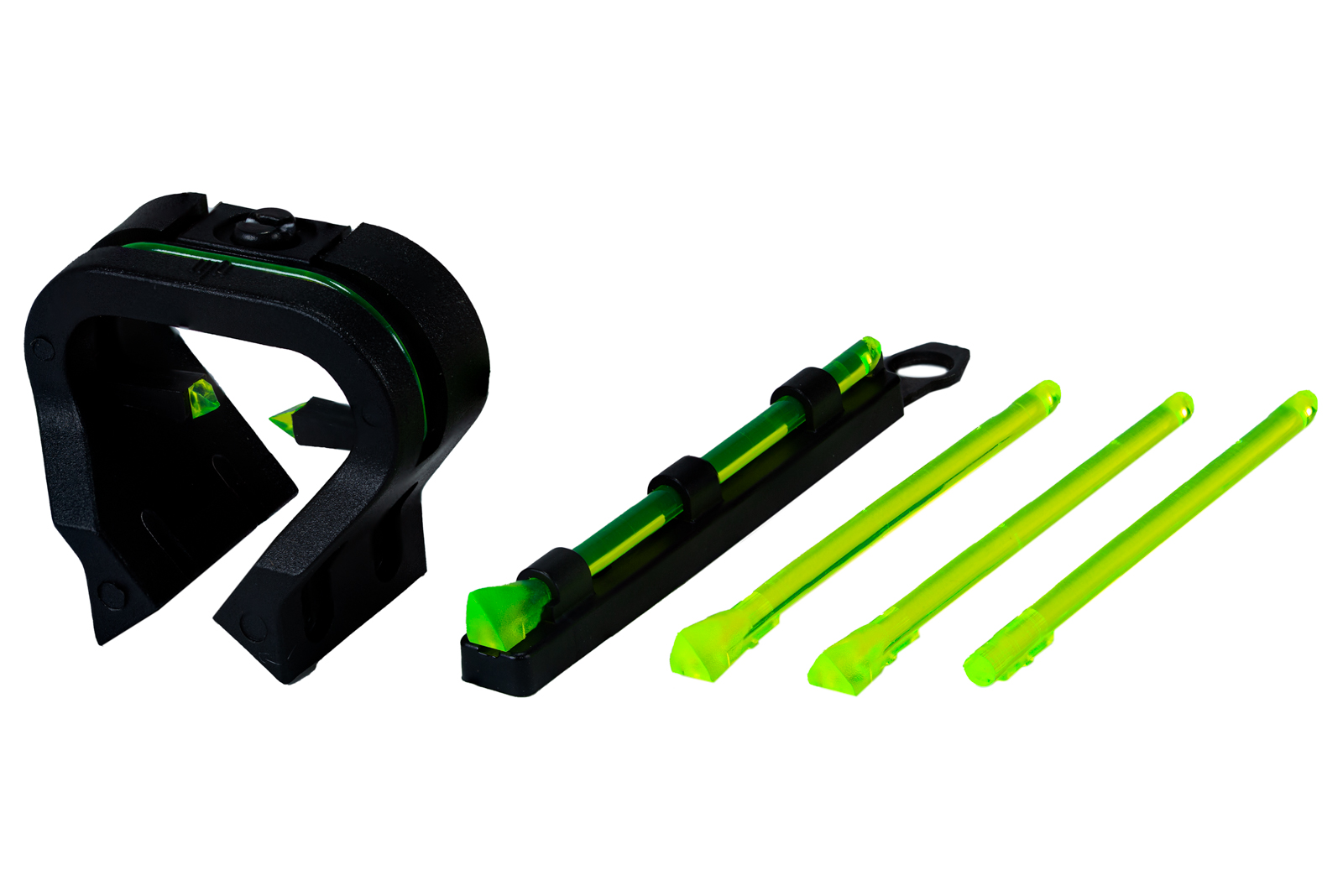HIVIZ TriViz Front & Rear Shotgun Sight Set for turkey or deer hunting.