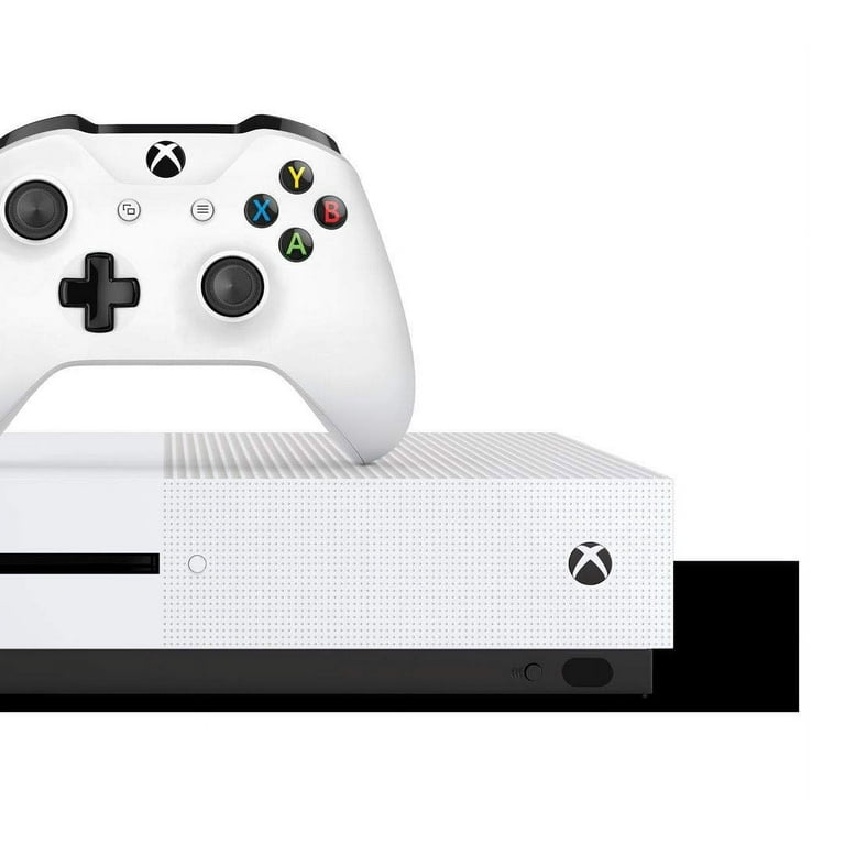 Microsoft Xbox One S 500GB Gaming Console White 2 Controller Included BOLT  AXTION Bundle Like New 