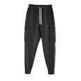 thumbnail image 5 of Viluyesy Sweatpants for Men Side Pockets with Drawstring Casual Fashion High Waist Mens Fall and Winter Outfits Black Size 2XL, 5 of 5