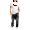 thumbnail image 5 of CafePress - Dachshund Silhouette Women's Light Pajamas - Women's Short Sleeve Print T-Shirt and Pants Light Cotton Pajama Set, 5 of 7
