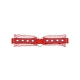 thumbnail image 4 of Woman Fun Decorative Belt Peach Heart Hole Lace Mesh Leg Belt, 4 of 6