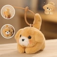 thumbnail image 4 of syligr 2Pcs Pull String Dog Plush Toy with Wagging Tail and Sound, Interactive Stuffed Animal Puppy Keychain for Purse Bag Charm, Kids Christmas Birthday Gift for Girls Boys Children Toddlers, 4 of 7