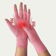 thumbnail image 4 of 1 Pair Compression Arthritis Gloves Wrist Support Cotton Joint Pain Relief Hand Brace Women Men Therapy Wristband -Black, 4 of 4