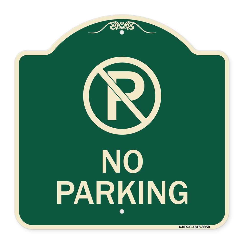 Made in The USA Protect Your Business & Municipality SignMission Designer Series Sign Black & Gold 18 X 18 Heavy-Gauge Aluminum Architectural Sign No Parking Between Signs Right Made in The USA Protect Your Business & Municipality SignMission Designer Series Sign Black & Gold 18 X 18 Heavy-Gauge Aluminum Architectural Sign No Parking Between Signs Right