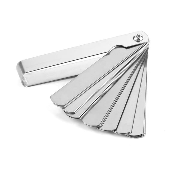32 Blades Feeler Gauge Stainless Steel Metric Imperial Measurement Tool, Foldable and Convenient to Use