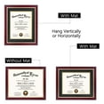 thumbnail image 5 of GraduationMall Cherry Diploma Certificate Frame with Gold Trim Tempered Glass 8.5 x 11 /11 x 14, 5 of 7