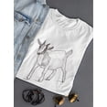 thumbnail image 3 of Sketch Of Small Goat T-Shirt Women -Image by Shutterstock, Female Large, 3 of 4