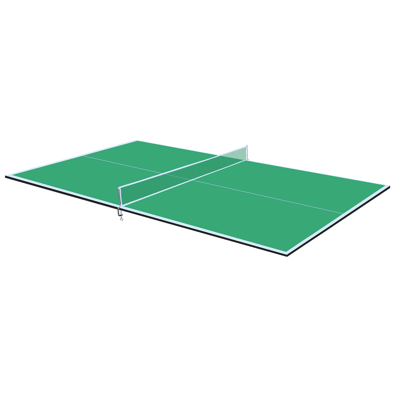 Ping Pong Table, 8.5ft Green Mid-Size Ping Pong Conversion Top Foldable & Portable Table Tennis Table Top for Indoor Games, Green Table Tennis Table,Mdf Outdoor Ping Pong Table