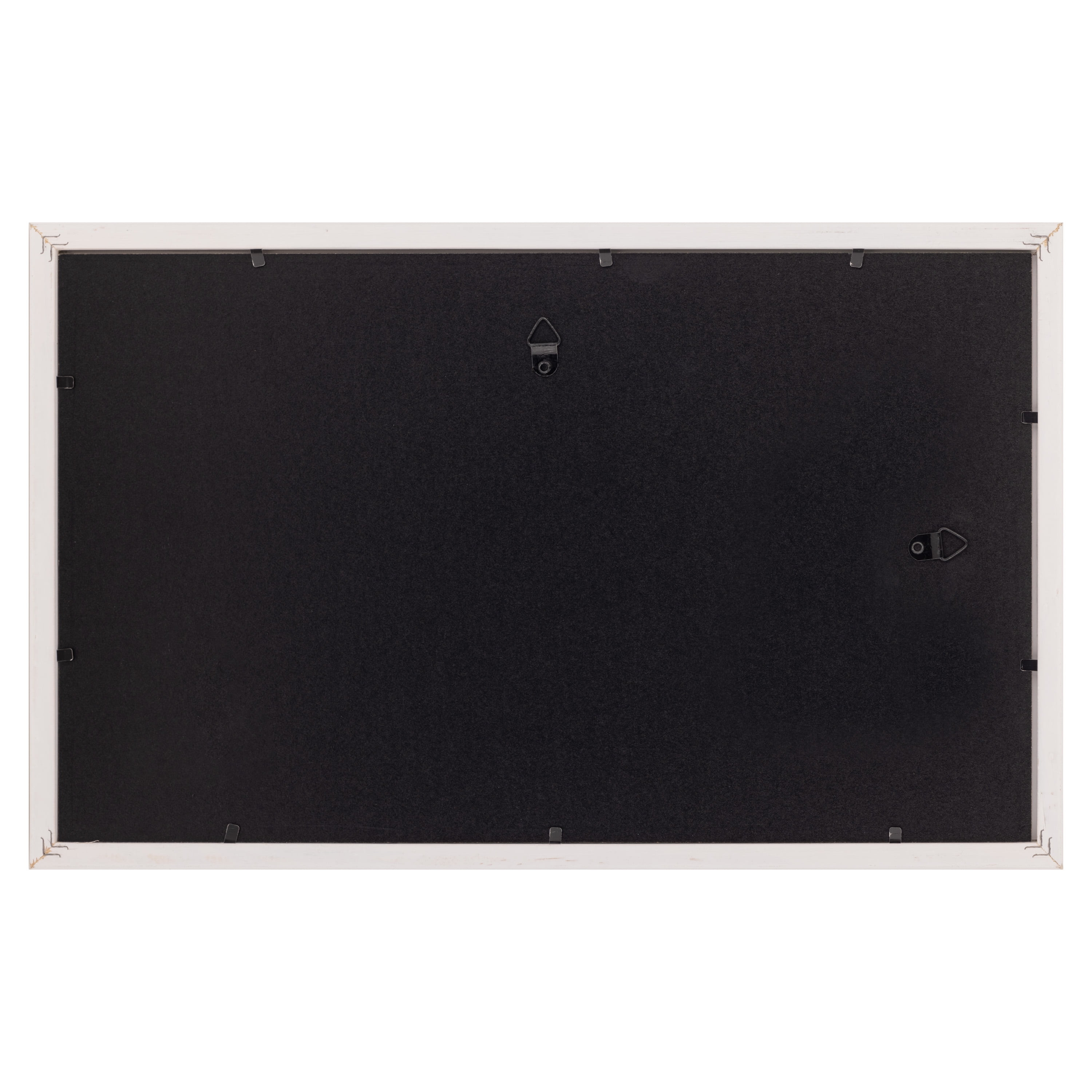 Snap 8.5"x14" Wood Wall Poster Frame, Double Mat, Wall Mount Display - White