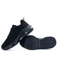 thumbnail image 4 of Women's Running Shoes Athletic Tennis Lightweight Sneakers Breathable Walking Shoes for Workout Fitness PureBlack Size 6, 4 of 7
