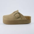 thumbnail image 2 of Cushionaire Women's Granola Genuine Suede Cork Footbed Platform Clog with +Comfort, 2 of 6