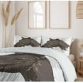 thumbnail image 6 of Ambesonne Animal Duvet Cover Sets, Wild Horse Portrait, 2-Queen, Brown White, 6 of 7