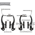 thumbnail image 4 of Bike Brakes Set,ODDPC Complete Brake kit for Most Bicycles Mountain Bike, Front and Rear Bike MTB Hybrid Brake, Cables Lever Kit - Black, 4 of 7