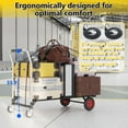 thumbnail image 4 of HOHYN 2 in 1 Convertible Hand Truck and Dolly, 800LBS – Heavy-Duty Moving Dolly Cart with 10" Flat Free Rubber Wheels & Handle, 4 of 8