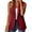 Burgundy, variant on Women's Sleeveless Blazer Vest Single Button Notched Lapel Solid Color Casual Work Suit Jackets Tops for Office Business Everyday Olive Green
