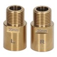 thumbnail image 3 of 1 par de extensores de pedales de bicicleta de acero de 20 mm, espaciador de pedal extendido dorado para pedales roscados de 9/16 pulgadas, 3 of 8