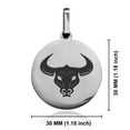 thumbnail image 2 of Stainless Steel Mythical Minotaur Head Round Medallion Keychain Circle Ring, 2 of 2