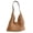 Khaki, variant on NCY Bohemia Crochet Summer Beach Bag Women Slouchy Underarm Shoulder Bags Mesh Crossbody Purse Top-handle Tote Hobo Handbag