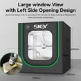 thumbnail image 3 of Carcasa para impresora 3D Bambu Lab A1 grande con luz LED negra, 3 of 8