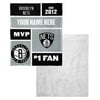 Brooklyn Nets NBA Colorblock Personalized Silk Touch Sherpa Throw Blanket