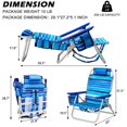 thumbnail image 2 of OFIKA Backpack Camping Chair with Storage Pouch, Blue, 2 of 7