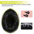 thumbnail image 6 of TCMT DOT Full Face Helmet for Kids & Youth Flip Up Visor for Motorcycle Atv Mx Motocross Offroad Street Dirt Bike Yellow Youth M Size, 6 of 12