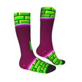 thumbnail image 4 of Lsque Geometry Dash Printed Crew Socks Men's Women's LightWeight Thin Casual Calf Socks ,Knee High Socks,Cotton Socks, 4 of 9