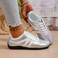 thumbnail image 2 of DXOUPM Espadrilles à Plateforme pour Femmes en Cuir à Lacets Chaussures Décontractées Chaussures Athlétiques Confortables, 2 of 3