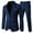 Navy, variant on Men's 2 Piece Suits Slim Fit 2 Button Dress Suit Jacket Blazer & Pants Set XY05