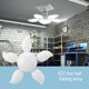 thumbnail image 1 of Lámpara Cabezal de E27 de techo ajustable plegable deformable Luces de trabajo (C) Likrtyny Para estrenar, 1 of 9