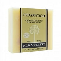 Plantlife Cedarwood Bar Soap - Moisturizing and Soothing Soap for Your Skin - Hand Crafted Using Plant-Based Ingredients - 4oz Bar