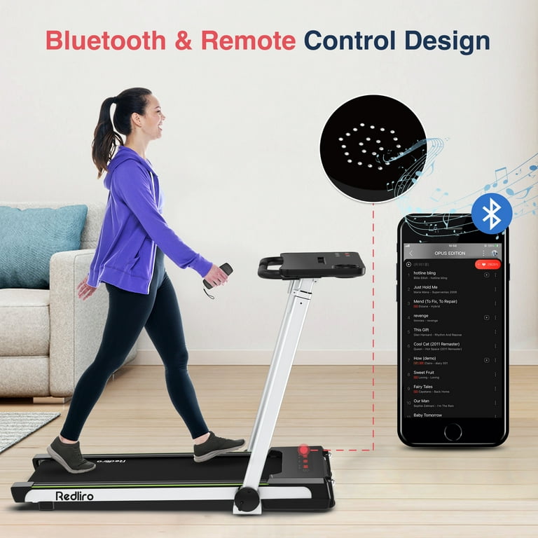 Redliro Foldable Cardio Treadmill with Adjustable Desk,