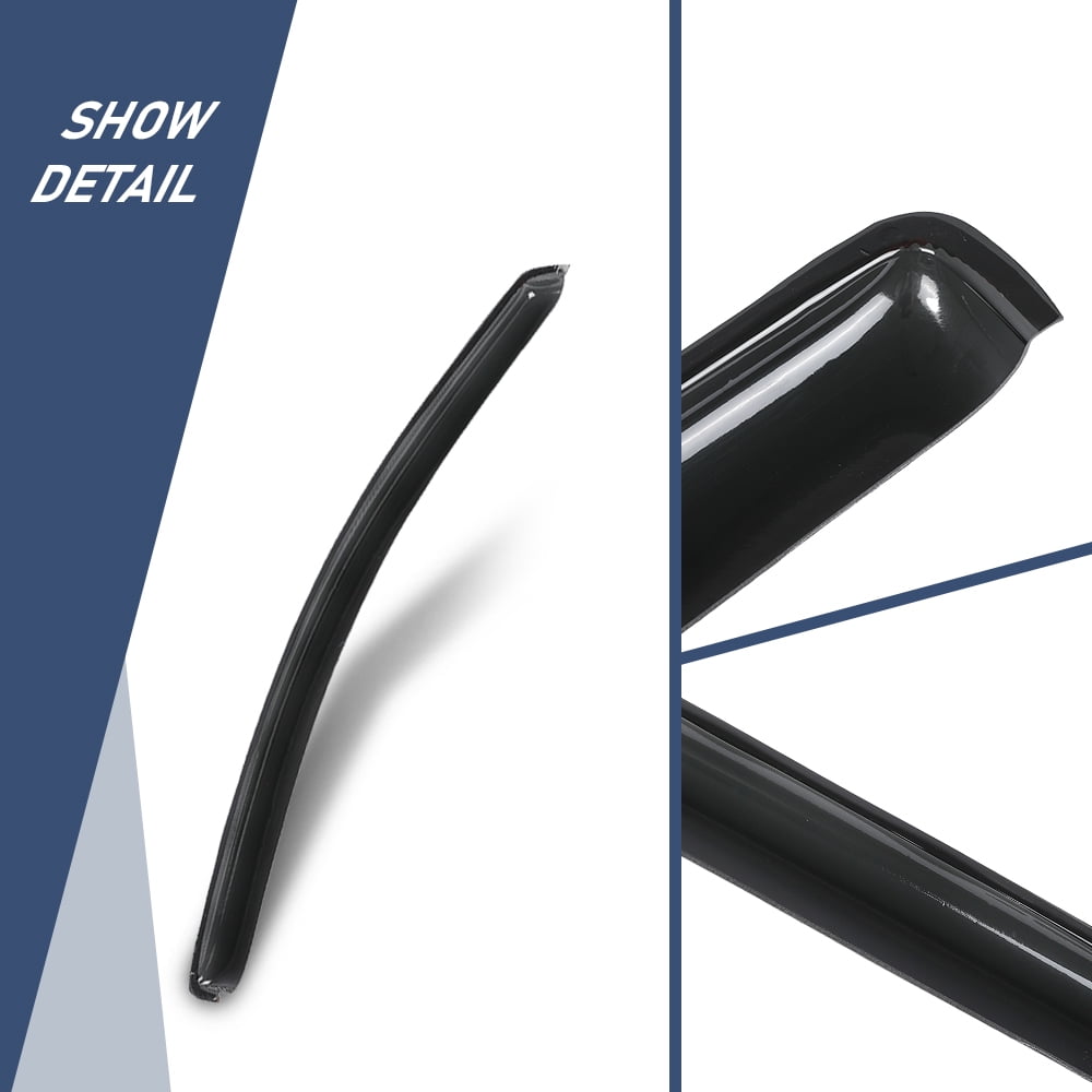 in-Channel Window Vent Visors Fit For 2023-2026 Chevy Colorado GMC Canyon Smoke Window Deflectors Side Wind Deflector