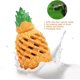 thumbnail image 4 of Juguetes masticables para perros para masticadores agresivos, juguete masticable de piña para perros, juguetes interactivos indestructibles para masticar para grandes (amarillo verde, 6,7 Ln mediano) Feliz Sencillez, 4 of 5