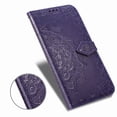 thumbnail image 2 of Galaxy Note 20 Case, Alltyech PU Leather Mandala Embossed Folding Stand Anti-scratch Folio Flip Credit Cards Slots Wallet Case Cover For Samsung Galaxy Note 20, Purple, 2 of 10