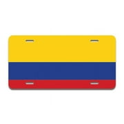 SignMission A-LP-03-129 Colombian Flag Aluminum License Plate