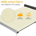 thumbnail image 4 of Yescom 8.2x7.6' Car Side Awning with LED Light Pull Out Tent Shelter PU2000mm UV50+ Shade SUV Outdoor Camping Beige, 4 of 10