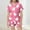 Pink, variant on Aihuaihua Kids Silk Pajamas Girls Set Button-Up Shirt and Pant Sleepwear with Pockets Cute Cartoon Print Casual 2 Piece Pjs Clothes Set,150