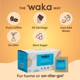thumbnail image 7 of Waka Instant Coffee, Medium Roast - 100% Arabica Colombian Beans, Freeze Dried Granules, No Additives - 50 Travel Size, Single-Serve Packets for Quick Hot and Iced Coffees, 7 of 7